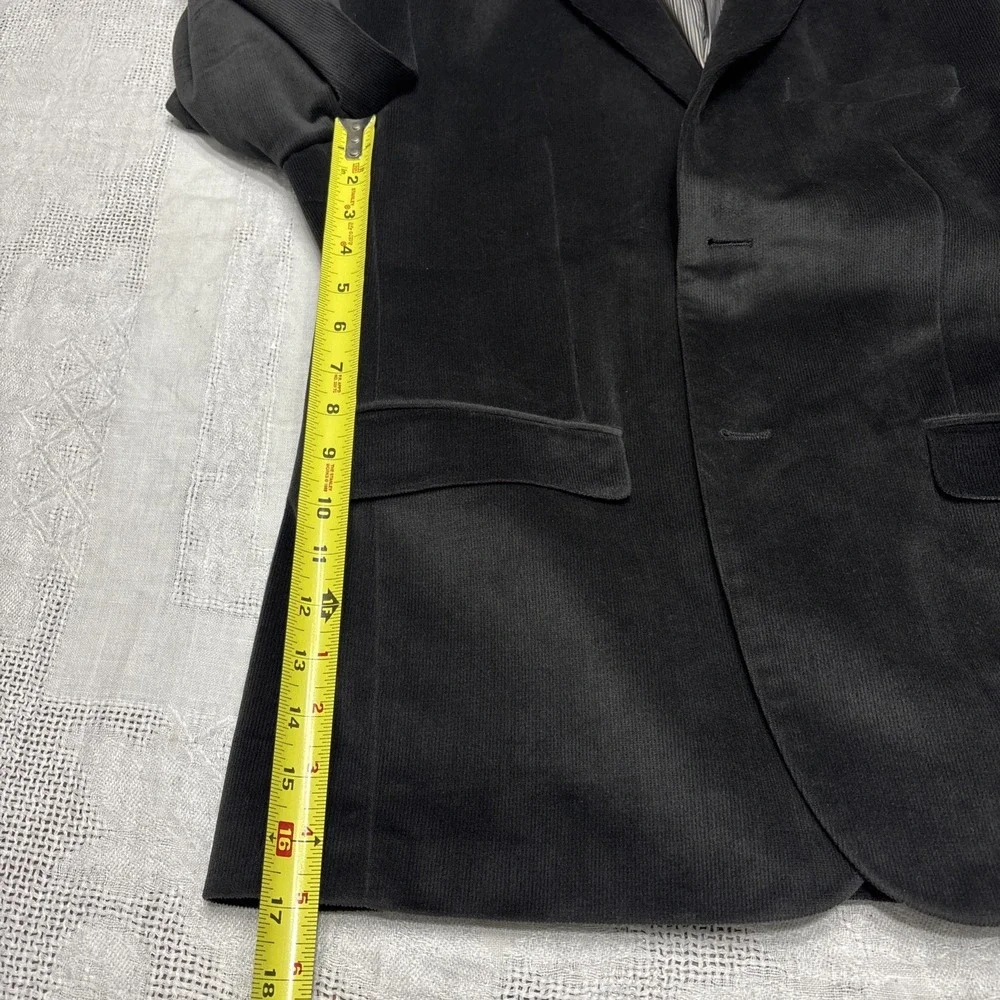 Joseph Abboud Men's Black Corduroy Modern Fit Casual Coat Size 40S